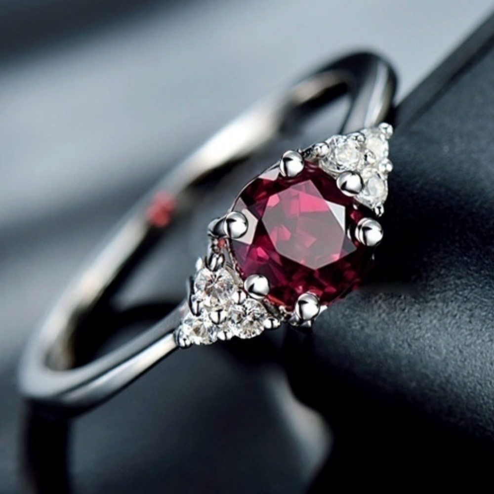 Silver Ruby Ring